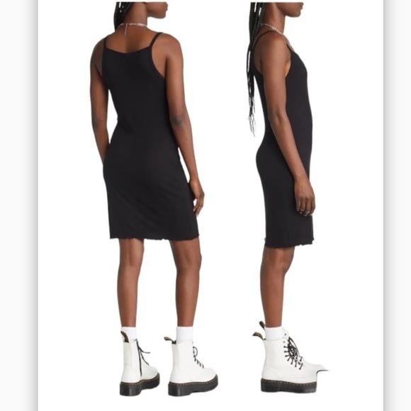 bp Dresses & Skirts - BP Black Ribbed Tank Mini Dress Size Small New